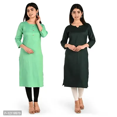 Women Rayon Kurti Pack Of 2