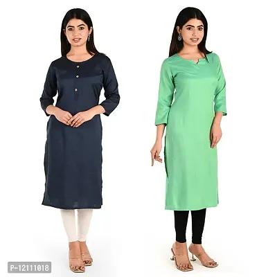 Women Rayon Kurti Pack Of 2