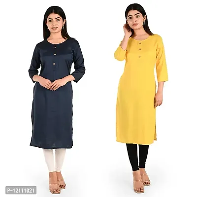 Women Rayon Kurti Pack Of 2