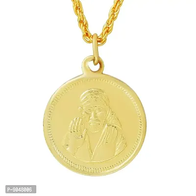 Shirdi Sai Baba Reversible Om Enameled Coin