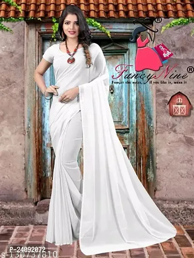 Beautiful Plain Georgette Saree for Women-thumb0