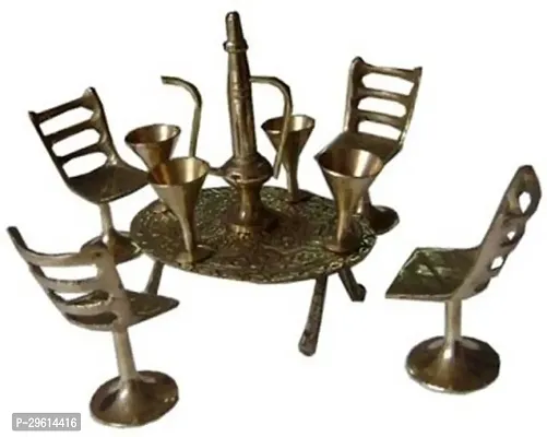 Antique Handcrafted Table Chairs Set Decorative Showpiece-thumb0