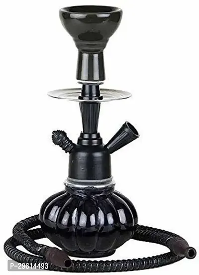 Glori fyi 11 inch Glass Ceramic Hookah Black