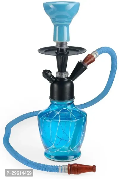 Antique Handcrafted Glass Iron Ceramic Hookah