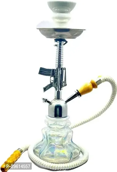 Antique Handcrafted Glass Iron Ceramic Hookah-thumb0