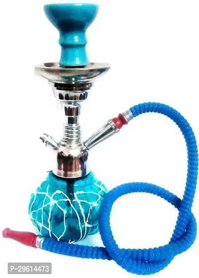 Antique Handcrafted Glass Iron Ceramic Hookah