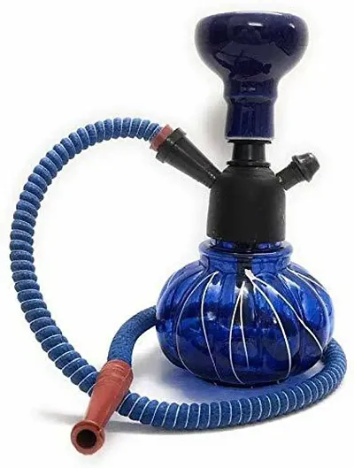 Antique Handcrafted Glass Iron Ceramic Hookah