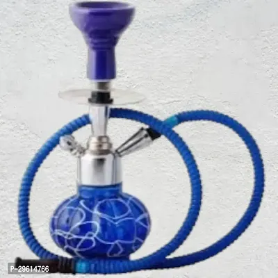 Antique Handcrafted Glass Iron Ceramic Hookah