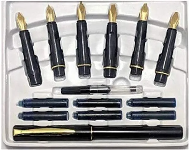 craftwings Calligraphy Set with 6 Nibs  6 Ink Cartridges Small Lettering Pen Set