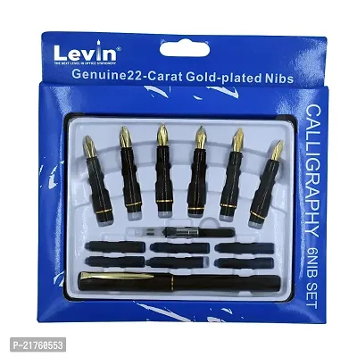 craftwings Calligraphy Set with 6 Nibs  6 Ink Cartridges Small Lettering Pen Set-thumb2