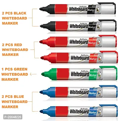Craftwings Marker Pens Kit For Students, Schools And Office. 5 Permanent Marker black, 20 OHP/CD Marker (10 Black, 4 Blue, 4 Red, 2 Green), 7 WhiteBoard Marker, And 2 WhiteBoard Marker INK Black.-thumb4