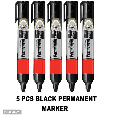 Craftwings Marker Pens Kit For Students, Schools And Office. 5 Permanent Marker black, 20 OHP/CD Marker (10 Black, 4 Blue, 4 Red, 2 Green), 7 WhiteBoard Marker, And 2 WhiteBoard Marker INK Black.-thumb5