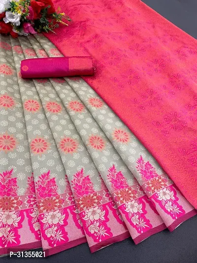 Stylish  Silk Saree Jacquard Weaving Zari Saree For Women-thumb0