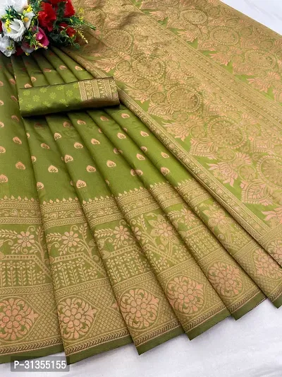 Stylish  Silk Saree Jacquard Weaving Zari Saree For Women