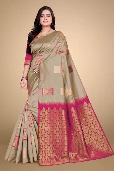 Banarasi Silk Woven Design Sarees with Blouse piece