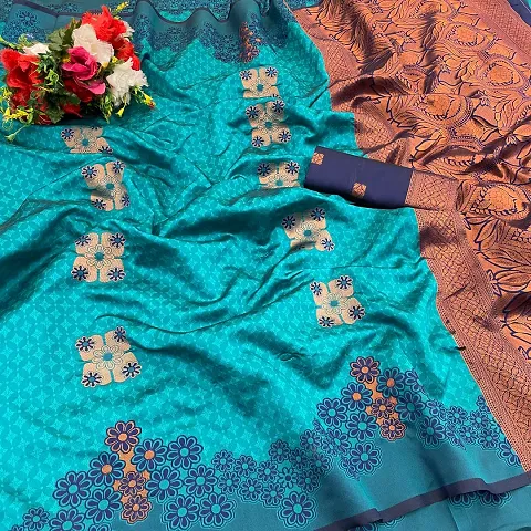 Art Silk Kanjeevaram Saree with Blouse piece