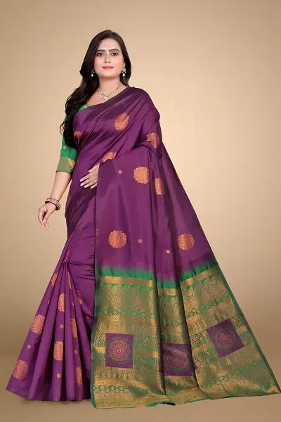 Banarasi Silk Woven Design Sarees with Blouse Piece