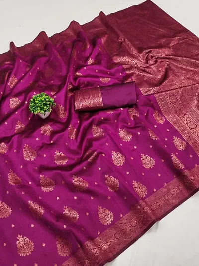 New In Silk Blend Saree with Blouse piece