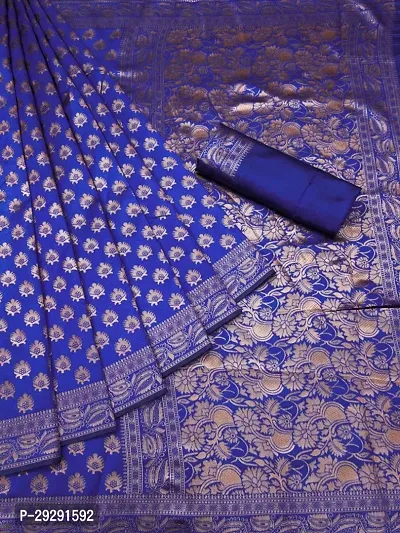 Designer Banarasi Silk Jacquard Saree with Blouse Piece