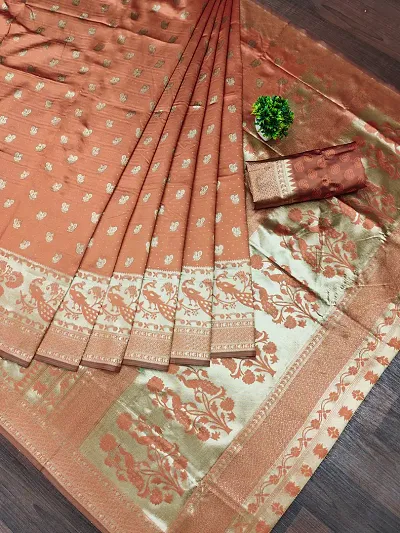 Kanjeevaram Silk Woven Design Sarees with Blouse Piece