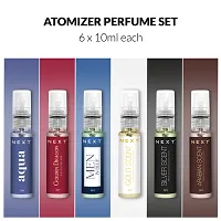 Next Luxury Unisex Trial Perfumes Gift Box for Men and Women (Pack of 6x10 ML Each) | Long Lasting Perfumes | Pocket Perfume | Perfume Atomizer Set | Travel Perfume-thumb1