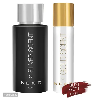 Next Care Silver Scent Oudh Perfume 100ml | With Free Gold Scent 30ml | Long Lasting Fragrance | Pocket Perfume | Travel Perfume