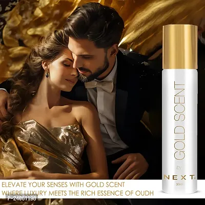 NEXT CARE LUXURY GOLD OUD Perfume for Men  Women | Long Lasting Scent Gift Pack for Men | Travel Size Perfume 30ml