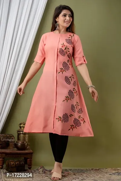 A-Line   Cotton Blend Kurta For Women-thumb0