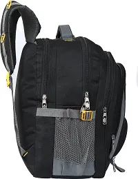 Fabulous Black Polyester Waterproof Unisex Laptop Backpacks-thumb2