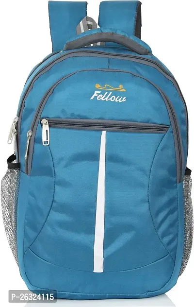 Fabulous Blue Polyester Waterproof Unisex Laptop Backpacks