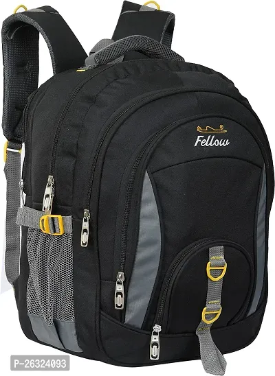 Fabulous Black Polyester Waterproof Unisex Laptop Backpacks-thumb0