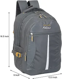 Fabulous Grey Polyester Waterproof Unisex Laptop Backpacks-thumb3