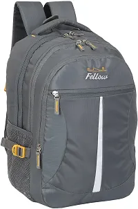 Fabulous Grey Polyester Waterproof Unisex Laptop Backpacks-thumb1