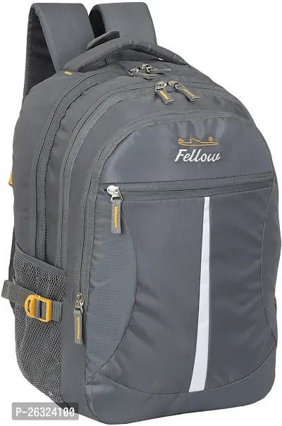 Fabulous Grey Polyester Waterproof Unisex Laptop Backpacks-thumb2