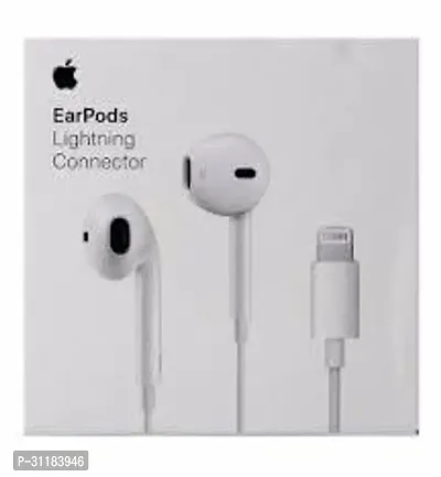 Stylish White In-ear Wired Headphone With Microphone-thumb2