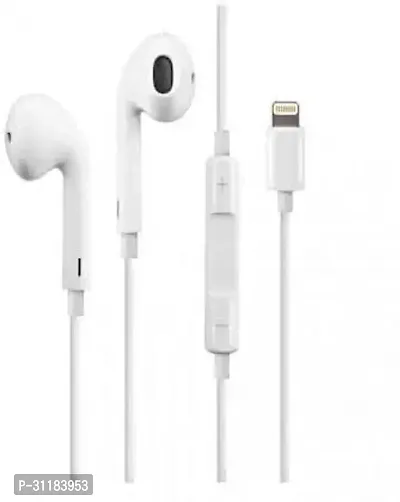 Stylish White In-ear Wired USB Headphone With Microphone-thumb0