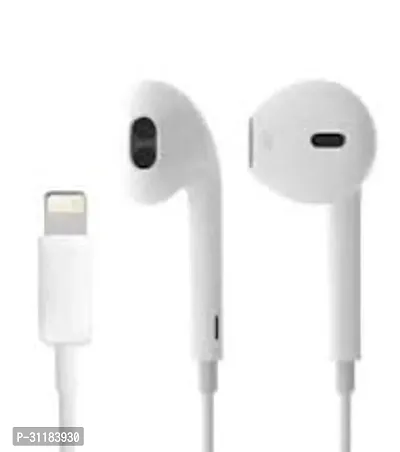 Stylish White In-ear Wired USB Headphone With Microphone-thumb0