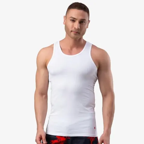 Classic Cotton Solid Basic Vest for Men