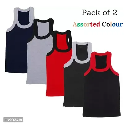 Men Cotton Gym Vest Pack of 2-thumb0