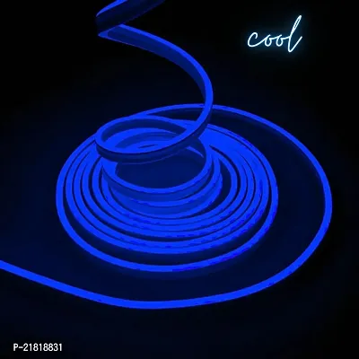 Blue Neon LED Strip Light | 5m Long,  Decoration String Light with DC 12 V-thumb0