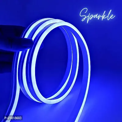 Led Strip  12V dc - Neon Strip Light for Customized Signs Names |Neon Lights for Wall Decoration |Flexible,Cuttable  | for Home,Diwali Decorations (Blue | 5 Meter)