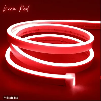 LED Neon Strip Lights 5 Meter  Indoor/Outdoor for Home Decoration  Custom Sign - Red 12V 2A-thumb0