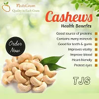 TJS Premium Quality California Almond  Whole Cashew Nuts 100 gm each Pack-thumb2