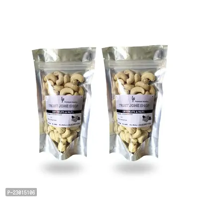 Premium Quality Whole Cashew Nuts 200 gm Pack (100 gm each)-thumb0