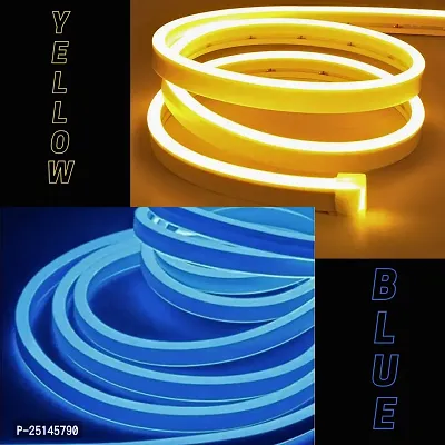 TJS Led Neon Flex 5mm (600 bulb) Light ,, Colour - Yellow or Blue , FREE CONNECTER