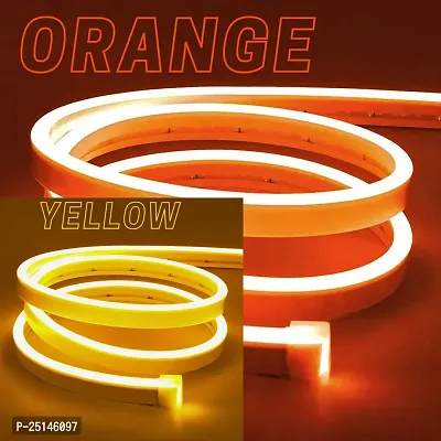 TJS Led Neon Flex 5mm (600 bulb) Light , Color - Orange and Yellow , FREE CONNECTER