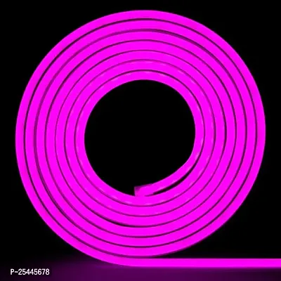 Neon LED Strip Rope Light, Waterproof Flexible Light with Connector, for Diwali, Christmas, Indoor and Outdoor Decoration. (5 Meter) , 12Vdc , Colour -Purple-thumb0