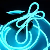 Neon LED Strip Rope Light, Waterproof Flexible Light with Connector, for Diwali, Christmas, Indoor and Outdoor Decoration. (5 Meter,) , 12Vdc , Colour -Ice blue-thumb2