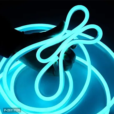 Neon LED Strip Rope Light, Waterproof Flexible Light with Connector, for Diwali, Christmas, Indoor and Outdoor Decoration. (5 Meter,) , 12Vdc , Colour -Ice blue-thumb4