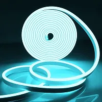 Neon LED Strip Rope Light, Waterproof Flexible Light with Connector, for Diwali, Christmas, Indoor and Outdoor Decoration. (5 Meter,) , 12Vdc , Colour -Ice blue-thumb2